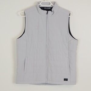 Travis Mathew Jacket Womens M Bone Cold Bay Vest Zip Flex Outdoor Golf Insulated